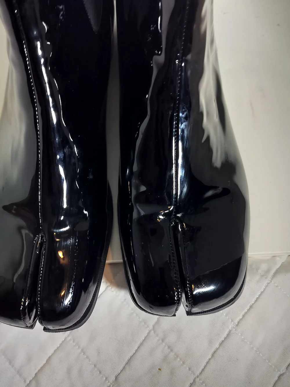 Boots Tabi Black Patent Man Ankle Boots - Picture 7 of 7